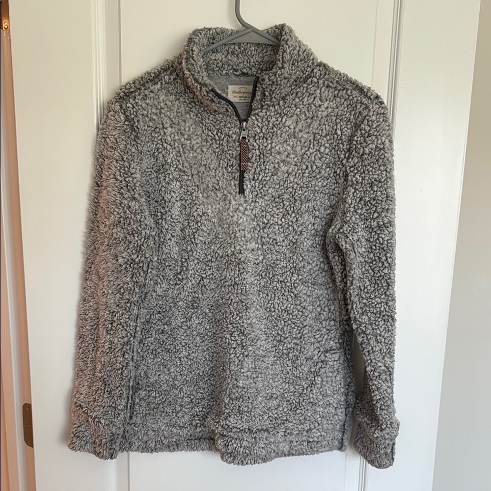 Weatherproof Gray Zip Up Sweater Fleece Comfort